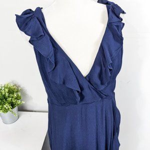 bardot alex ruffle maxi dress